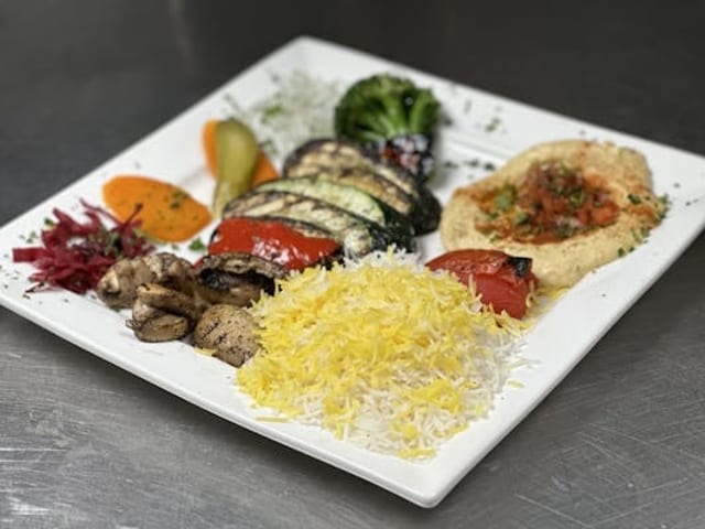 Vegetarian Kebob.