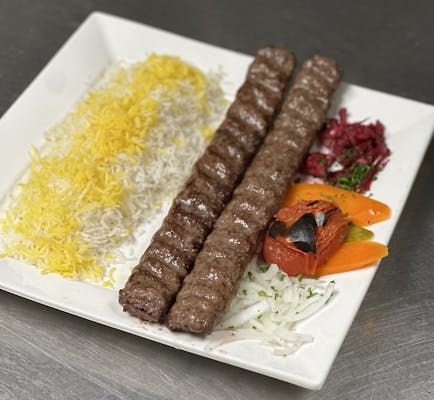 Beef Koobideh Kebob.