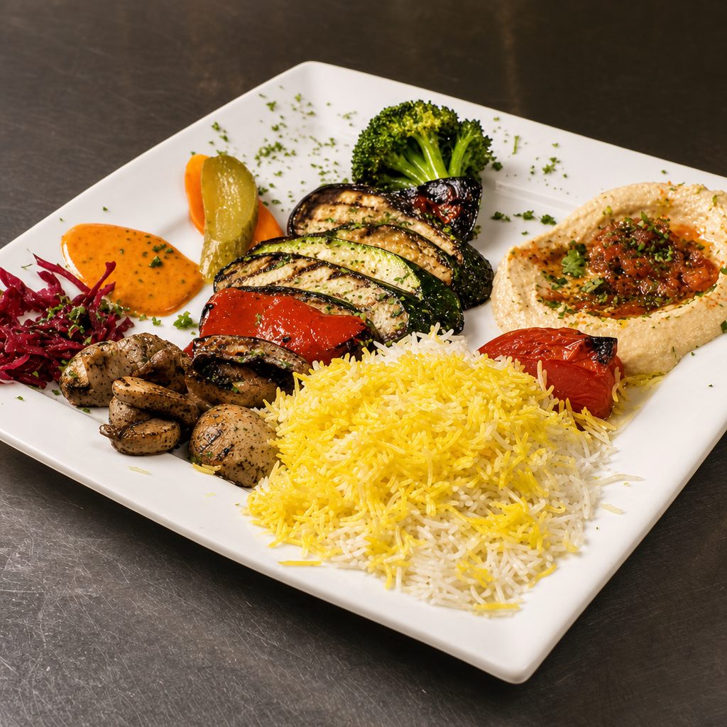 Vegetarian Kebob.