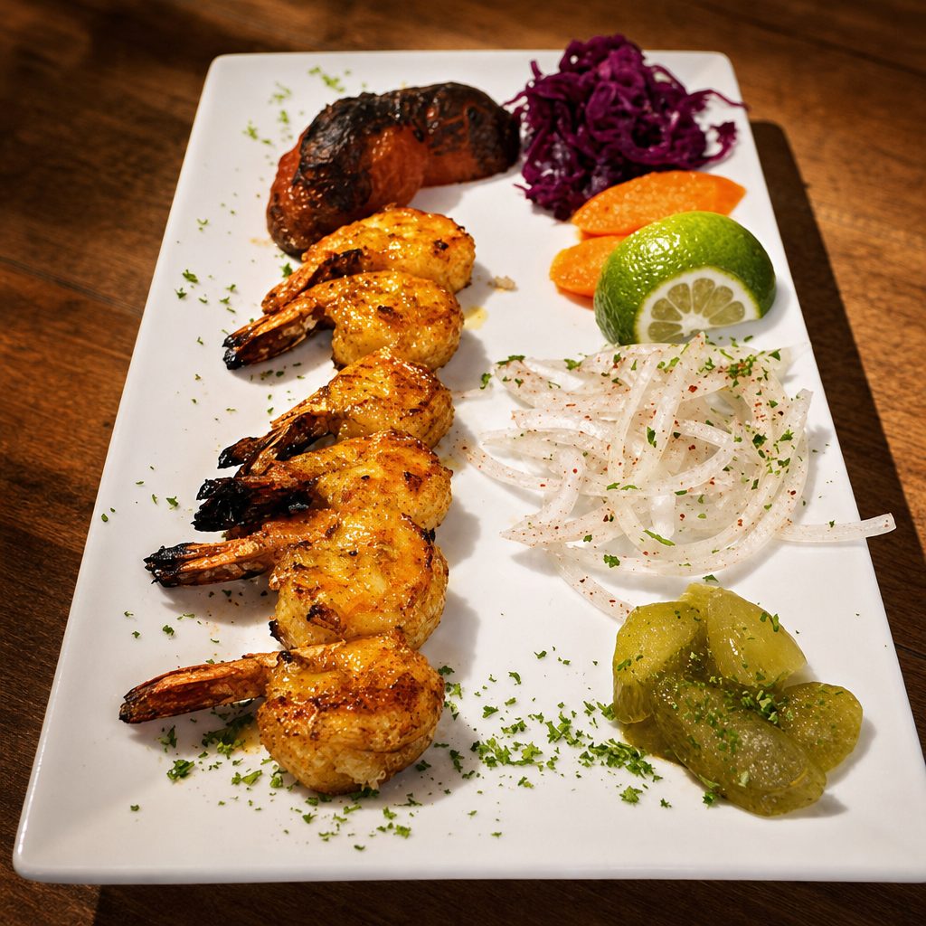 Shrimp Kebob.